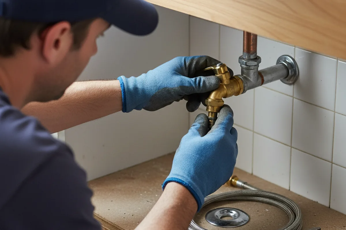 Shutoff valve and fitting work during Emergency Plumbing in Ramseur